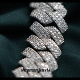 18MM Iced Out Cuban Link Chain for Men