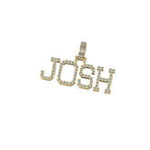 Custom Name JOSH Diamond icy Pendant - 1.82 CTW