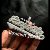 Longevity Moissanite Custom Diamond Name Pendant Premium Quality - 7.78 CTW