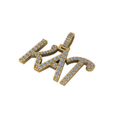 Custom Initial Letter Diamond Pendant - 1.53 CTW