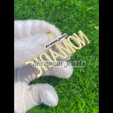 Custom 10K Nomadic icy Letter Diamond Pendant - 2.99 CTW