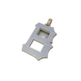 Custom B Letter Diamond Pendant - 39.02 CTW