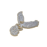 14K Gold Eagle Pendant Hip Hop Moissanite -12.01 CTW