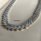 14MM Iced Out Cuban Link Chain for Men