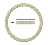 15MM Iced Out Cuban Link Chain for Men