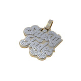 VVS Diamond Custom Name Pendant 14K solid Gold - 7.85 CTW