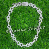 15MM Iced Out VVS Infinity Cuban Link Chain for Men