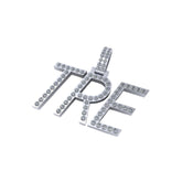 Custom TRE Letter Diamond Pendant - 1.96 CTW
