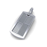 Custom Dog Tag Diamond Necklace Pendant Personalized Men's Charm - 3.42 CTW