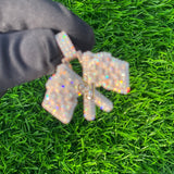 Custom Hip Hop Diamond flag Pendant 10K solid Gold - 2.59 CTW