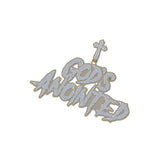 Custom God's Anointed Letter Hip-Hop Diamond Pendant -19.88 CTW