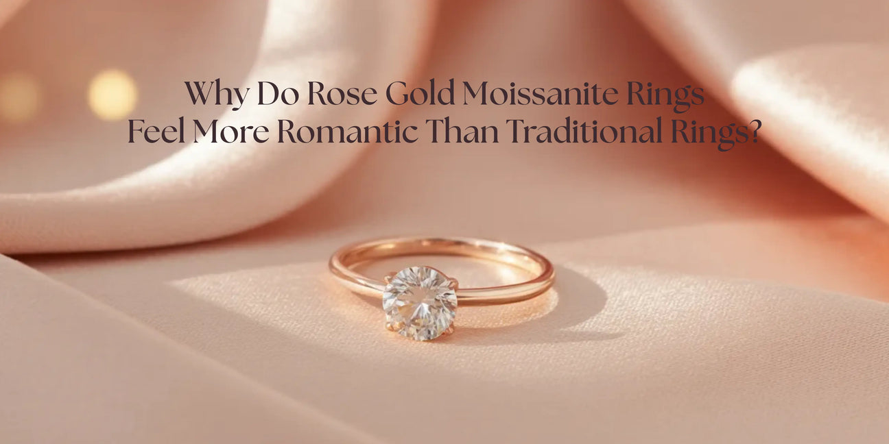  Rose Gold Moissanite Rings