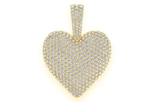 Heart with Diamonds Pendant