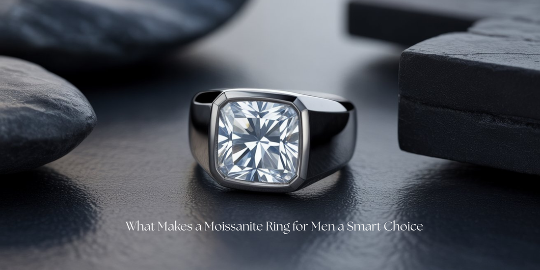 Moissanite Ring for Men 