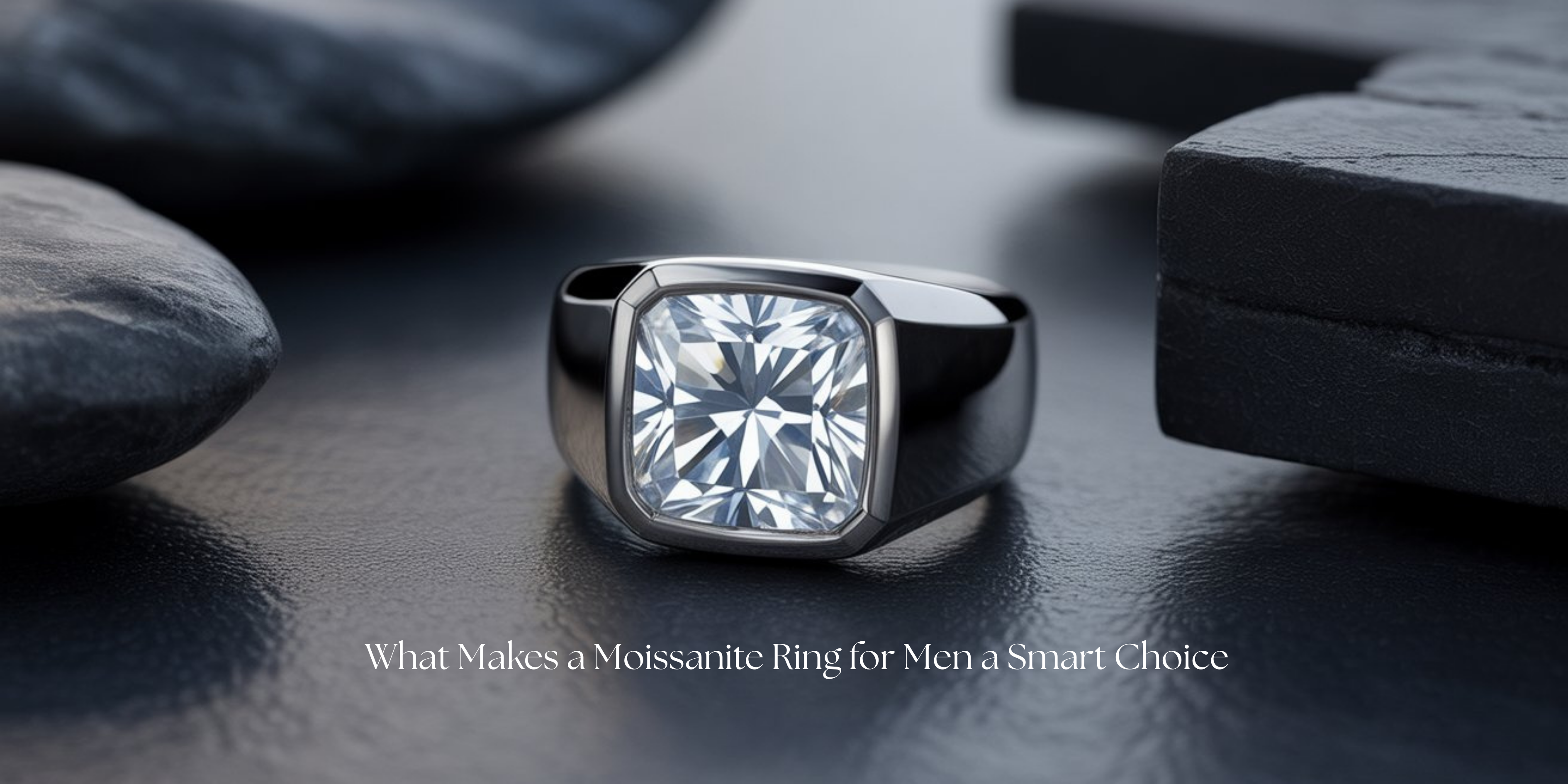 Moissanite Ring for Men 