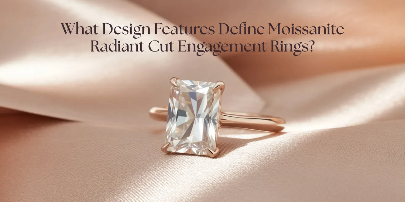 Moissanite Radiant Cut Engagement Rings