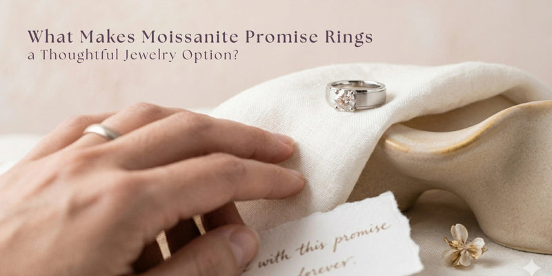 Moissanite Promise Rings