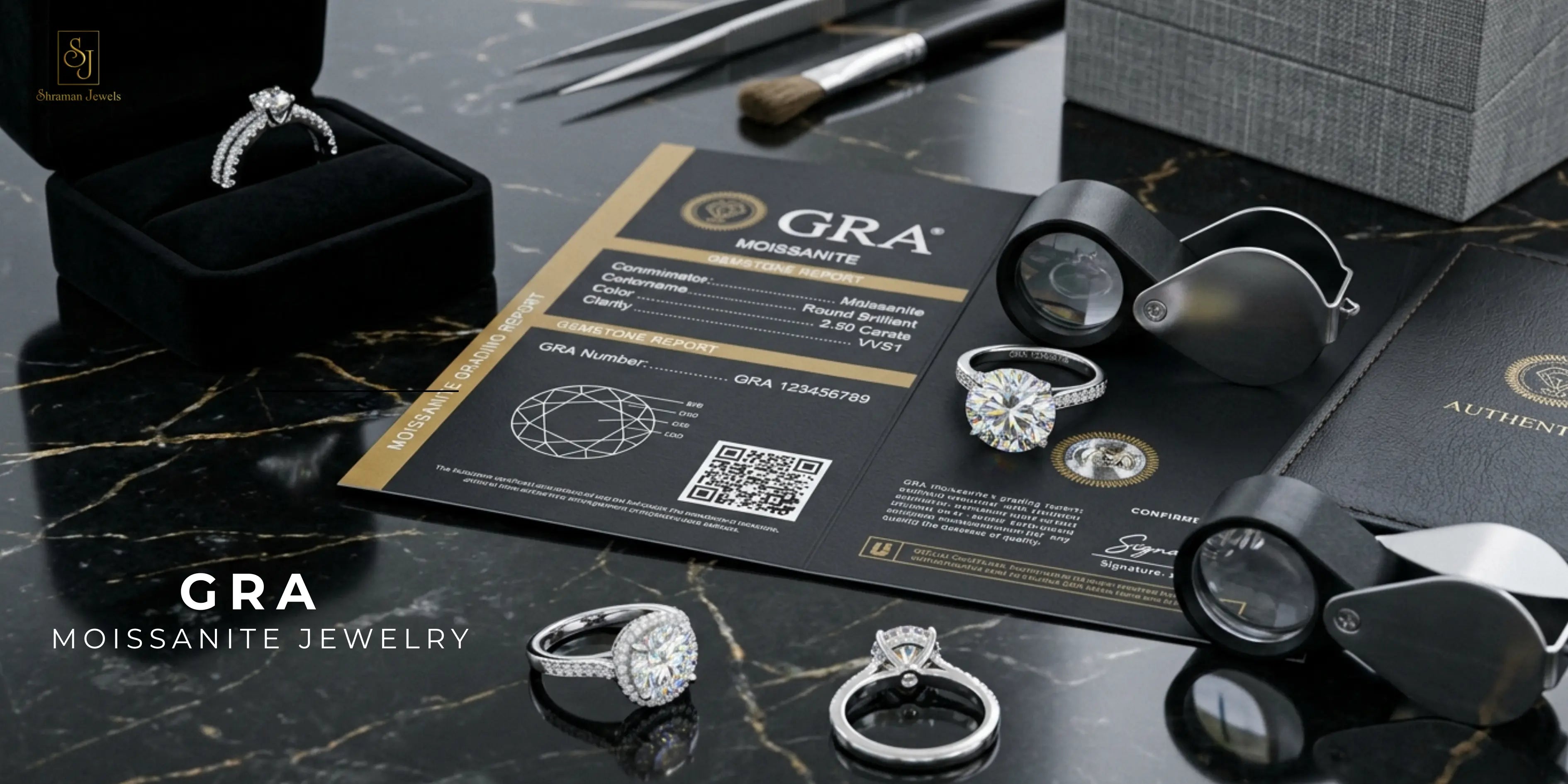 GRA Moissanite Jewelry