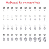 VVS/VS Loose Lab Grown Diamonds - 0.80MM - 1.20MM