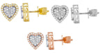 Round Diamond Heart Earrings – 3.5 CTW