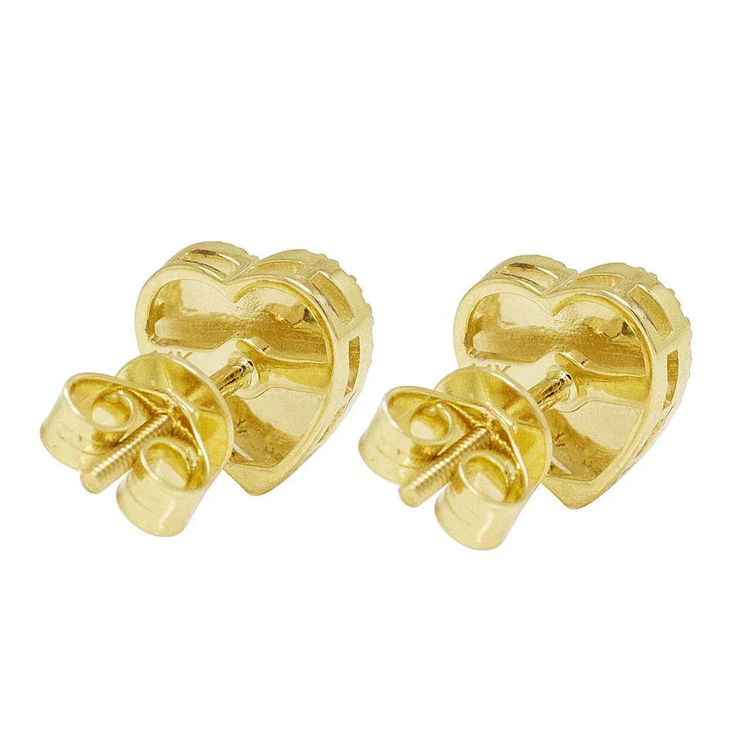 Round Diamond Heart Earrings – 3.5 CTW