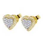 Round Diamond Heart Earrings – 3.5 CTW