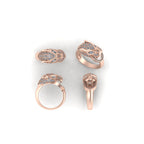 14k SOLID Gold Jaguar diamond Ring - 1.07 CTW