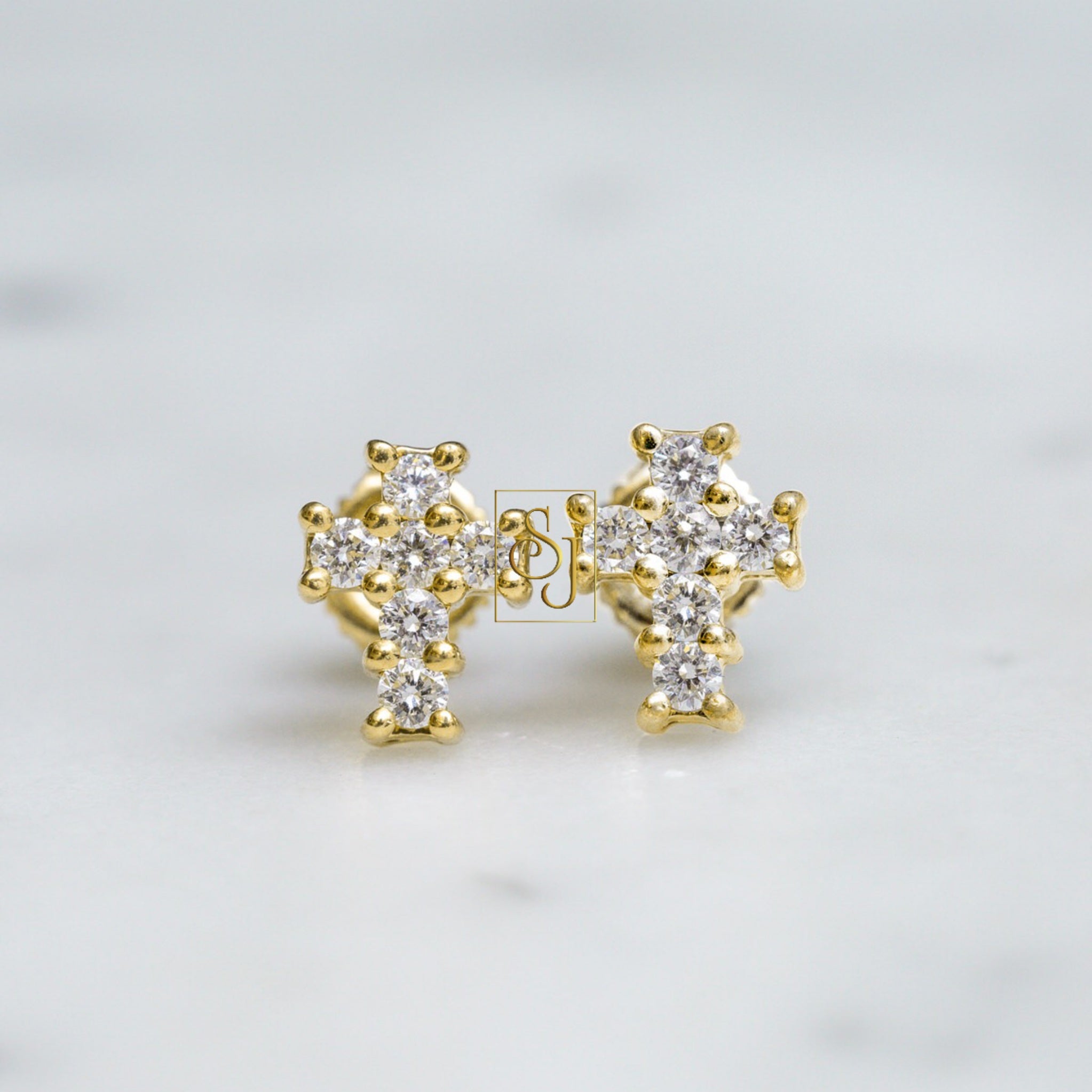 Diamond Cross Earrings – 2.7 CTW