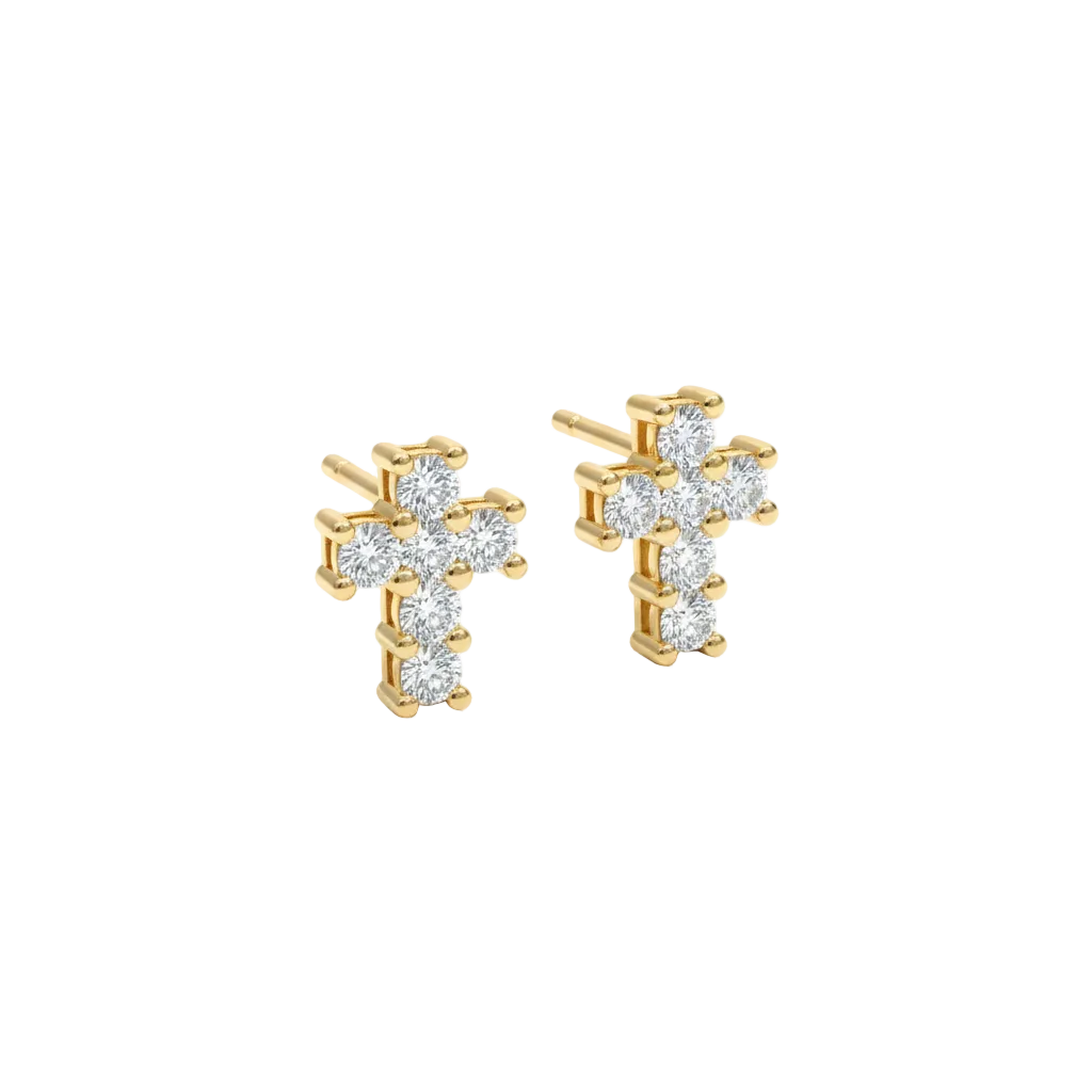 Diamond Cross Earrings – 2.7 CTW