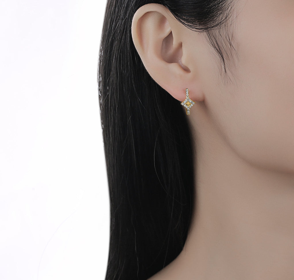 Unique Round VVS Diamond Earring