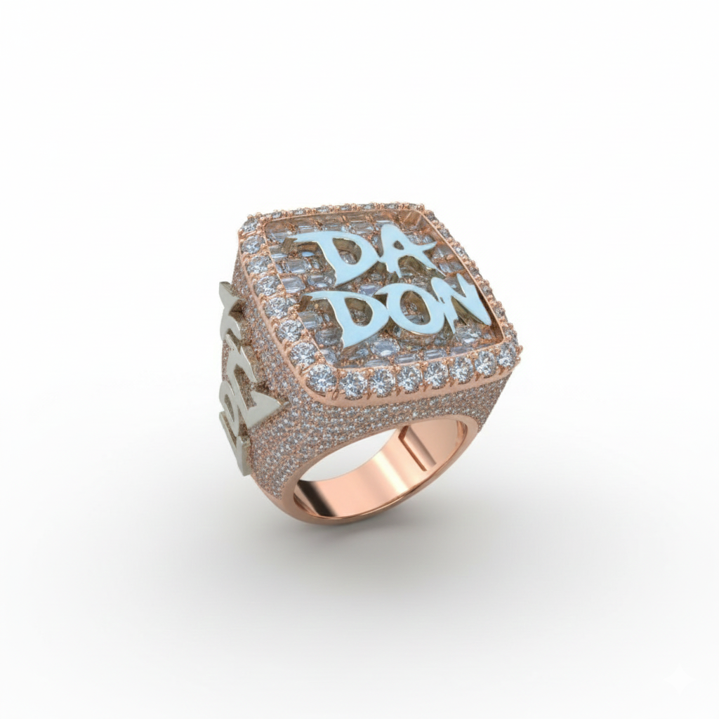 Men’s Diamond Ring 14k Solid Gold