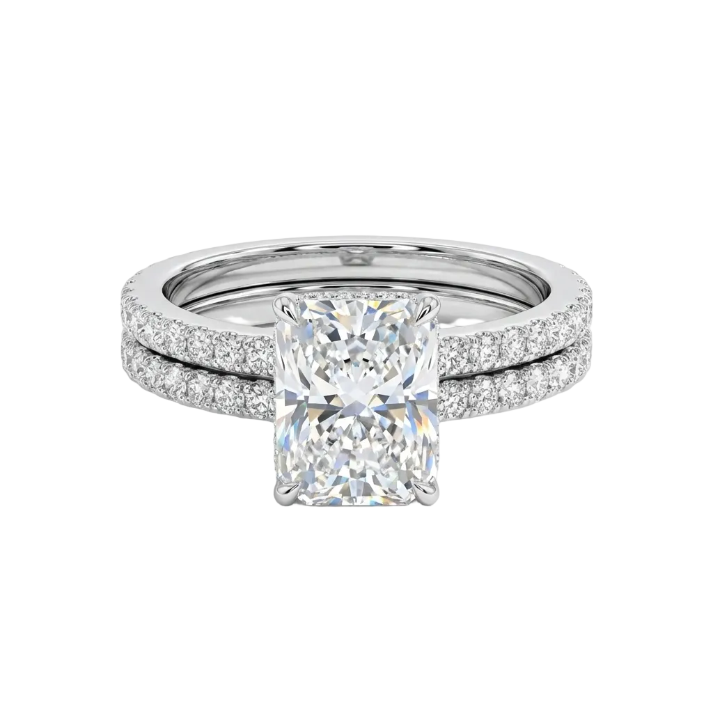 3 Carat Radiant Diamond Ring CVD Lab Grown Diamond Engagement in India