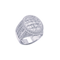 Unisex  Baguette Diamond Ring 14k Solid Gold