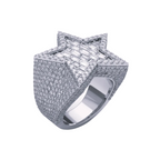 Star 14k solid gold Diamond Men’s Ring