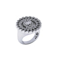 Men’s 14k Solid Gold Lion Diamond Ring - 0.91 CTW