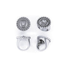 Men’s 14k Solid Gold Lion Diamond Ring - 0.91 CTW