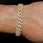 12MM VVS Diamond Cuban Link Bracelet for Men