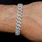12MM VVS Diamond Cuban Link Bracelet for Men