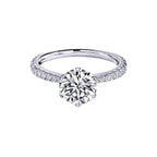 Round Brilliant Micro Set Engagement Ring