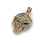 Skull Diamond Pendant 14k Solid Gold - 2.75 CTW