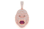 Gorilla Diamond Pendant 14K Solid Gold - 4.50 CTW