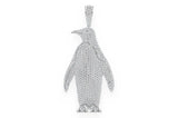 Large Penguin Lab Grown Diamond Pendant