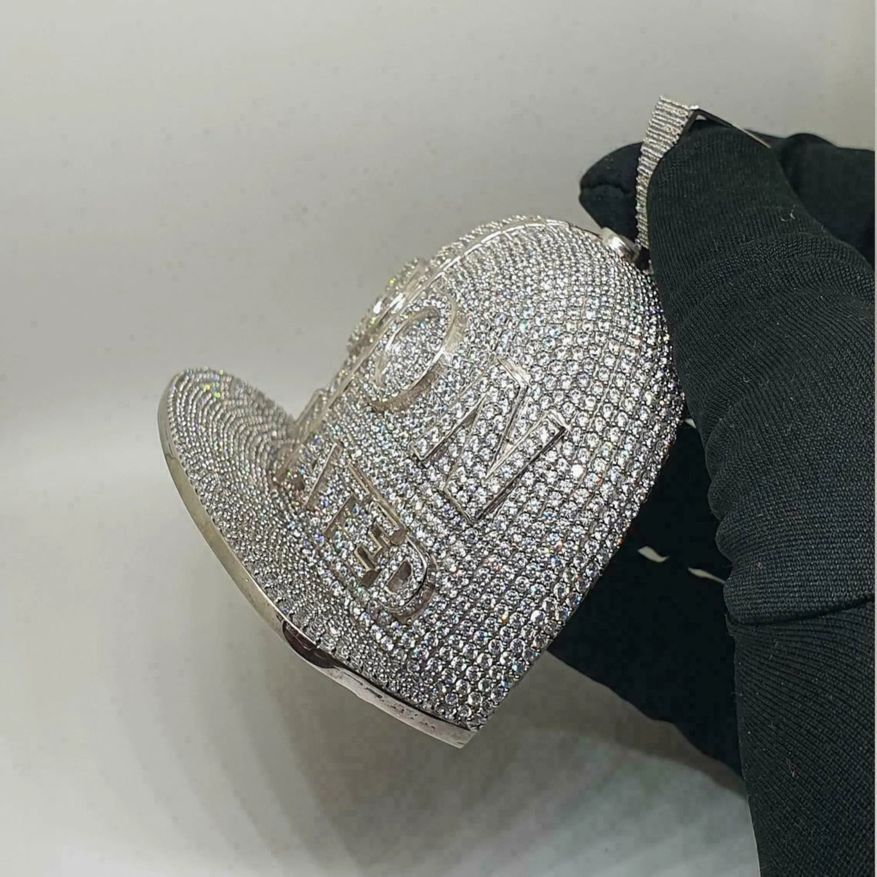 Custom Letter Diamond Pendant 14K Solid Gold - 12.80 CTW