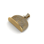 Custom Letter Diamond Pendant 14K Solid Gold - 12.80 CTW