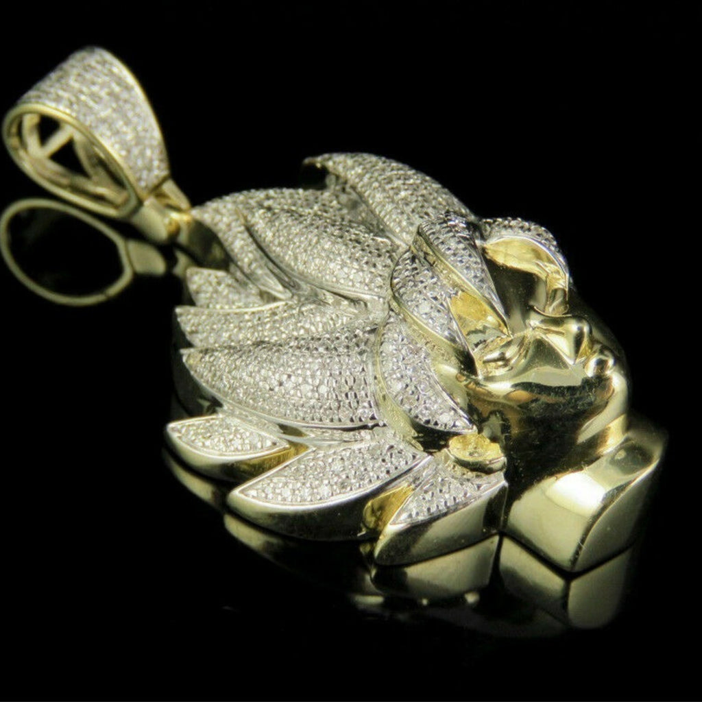 Goku Diamond Pendant 14K Solid Gold - 1.60 CTW