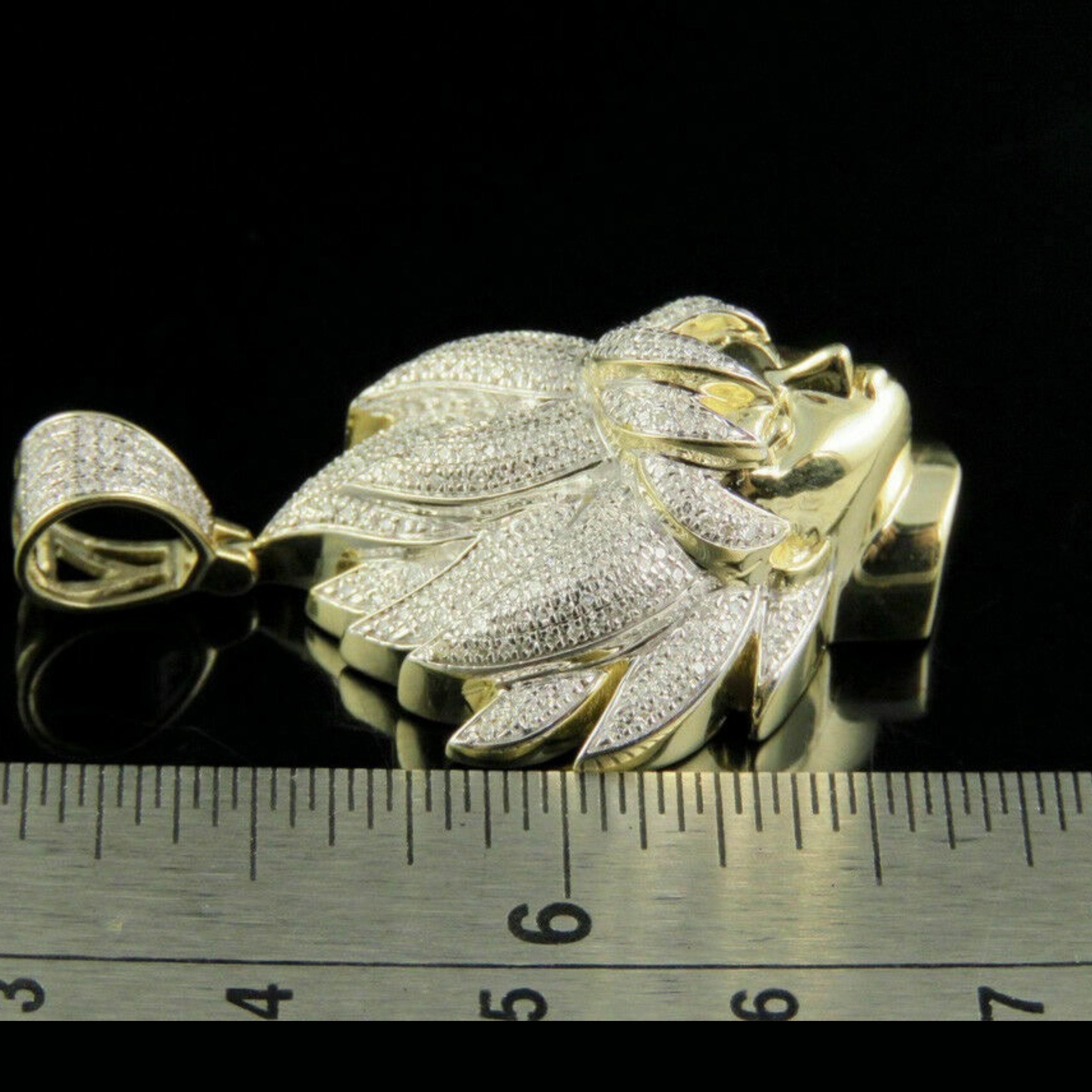 Goku Diamond Pendant 14K Solid Gold - 1.60 CTW