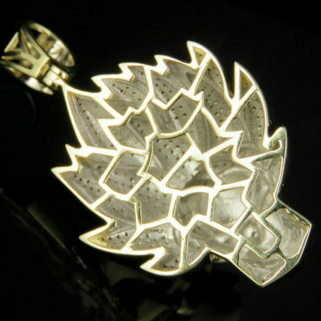 Goku Diamond Pendant 14K Solid Gold - 1.60 CTW