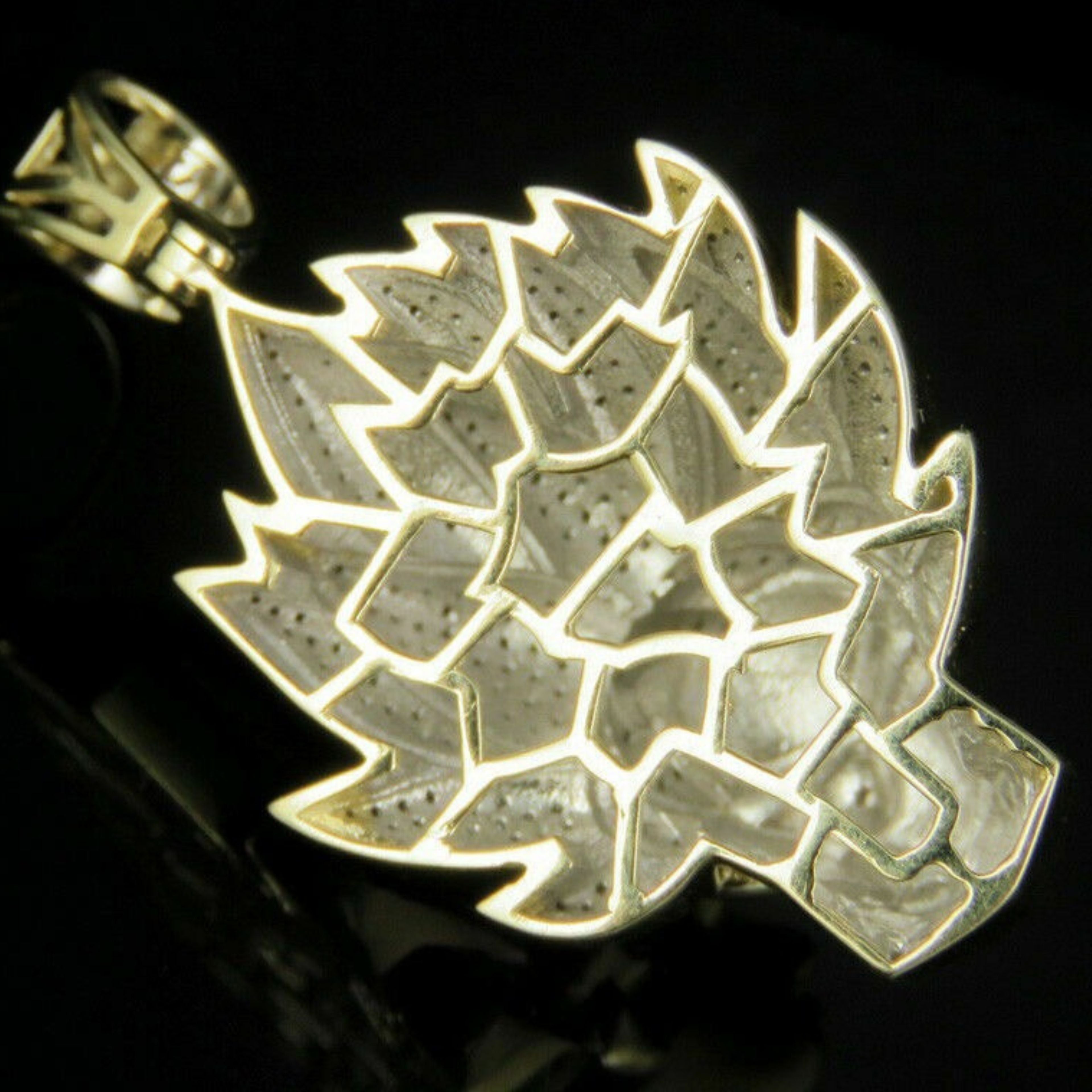 Goku Diamond Pendant 14K Solid Gold - 1.60 CTW