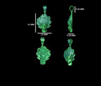 Goku Diamond Pendant 14K Solid Gold - 1.60 CTW
