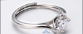 Customize Ring - Silver Moissanite